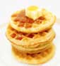 Waffles and orange juice